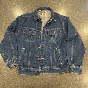 LEE 90s Womens Sz S‎ Denim Trucker Blue Jean Jacket Vintage Western